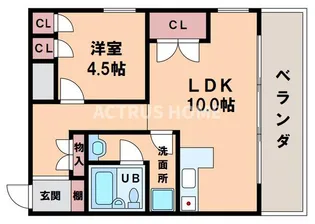 大阪府大阪市東住吉区桑津5【マンション】の間取り