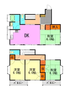 千葉県千葉市中央区花輪町【一戸建】の間取り