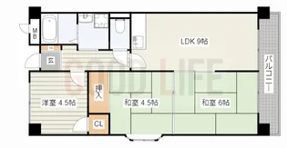 兵庫県加古川市平岡町新在家【マンション】の間取り