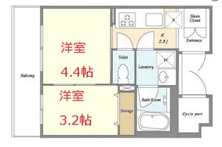 東京都大田区西糀谷2【マンション】の間取り