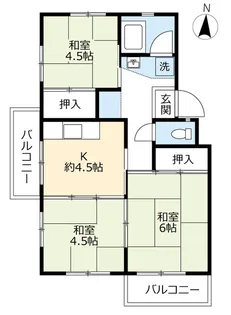 UR藤山台【2階】の間取り