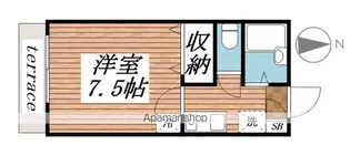 メゾンブルーム【1階】の間取り