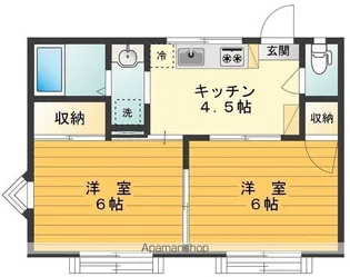 コスモハイツ【2階】の間取り
