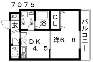 ステラウッド高鷲【3階】の間取り