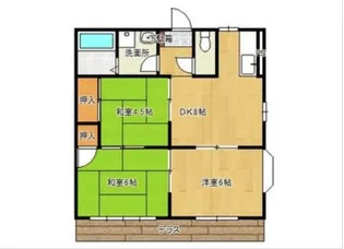 サンビレッジ津福【1階】の間取り