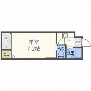 ミドゥスジ堺II【2階】の間取り