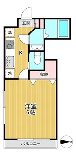 1Kの間取り画像