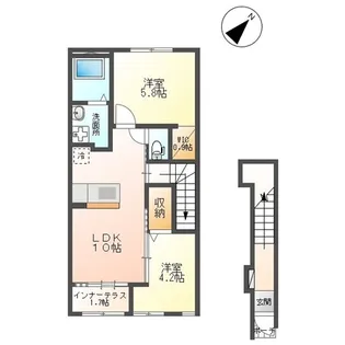 グリーン【2階】の間取り