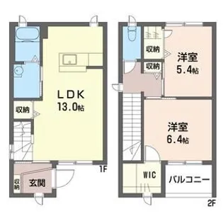 プリマ請西E棟【1階】の間取り