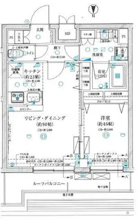 東京都新宿区矢来町【マンション】の間取り