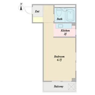 ハイブリッジ北小岩【2階】の間取り