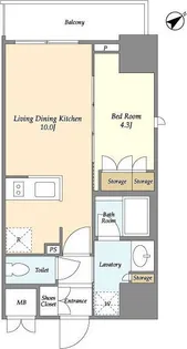 東京都板橋区板橋1【マンション】の間取り