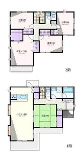 神奈川県横浜市青葉区みすずが丘【一戸建】の間取り