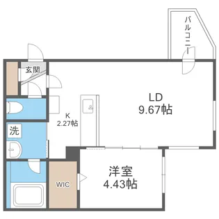 Ena chere HIRAGISHI【4階】の間取り