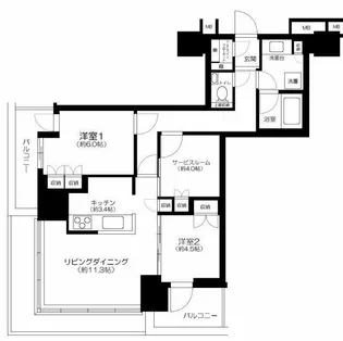 浅草タワー【3階】の間取り