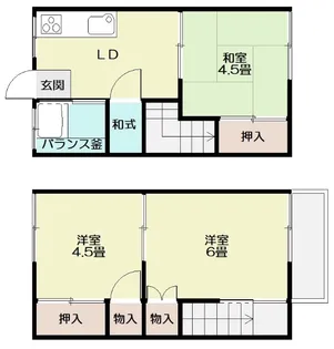 丸五アパート(常磐上湯長谷町)の間取り