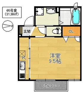 シャーメゾン城東【1階】の間取り