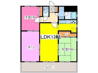 ロマネスク新屋敷【3階】の間取り