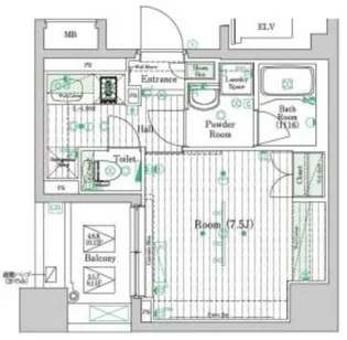ブライズ住吉DUE【9階】の間取り