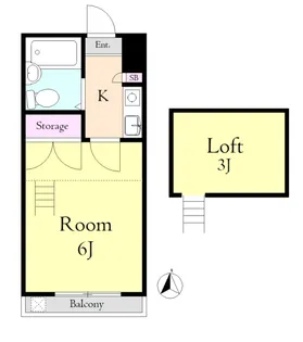 イルヴィアーレ南与野【2階】の間取り