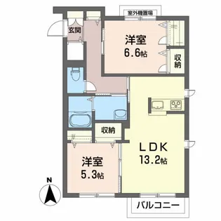 メゾンマスト盛南V(MAST)【3階】の間取り