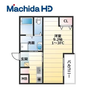 エヌエムキャラントユイットサウス【4階】の間取り