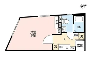 神奈川県横浜市神奈川区二ツ谷町【マンション】の間取り