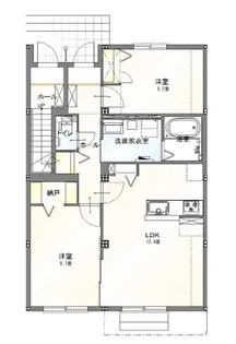 Vranz博多南【1階】の間取り