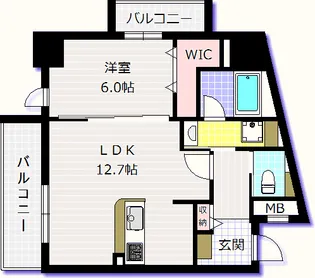 La Maison Lumiere【7階】の間取り