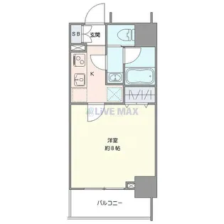 クレヴィスタ南千住【8階】の間取り