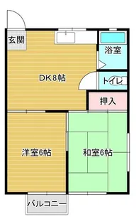 マンションキャロット【2階】の間取り