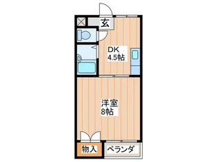 マンション サンベル【4階】の間取り