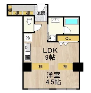 ラクメンビル【4階】の間取り