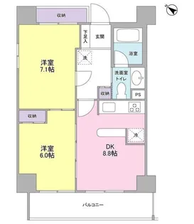 プロスペクト西巣鴨【2階】の間取り