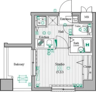 ガーラ・シティ東陽町【8階】の間取り