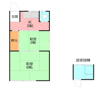 小澤アパート【2階】の間取り
