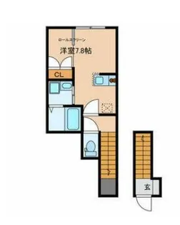 Colored Square中野坂上【2階】の間取り