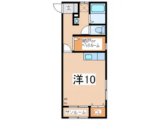 花沢アネックス【2階】の間取り