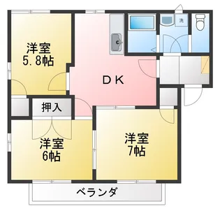 フレグランス広丘E【2階】の間取り
