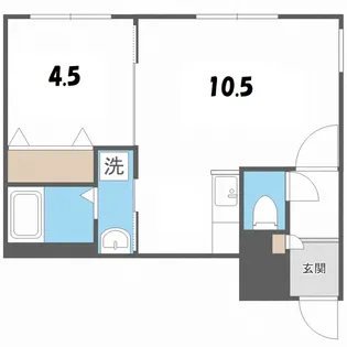 Peerson S7W10【2階】の間取り