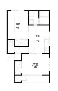アップルハイツ【2階】の間取り