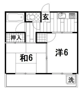 アットハウス田迎【2階】の間取り