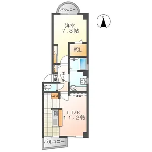 プランドール ウィステリア【2階】の間取り