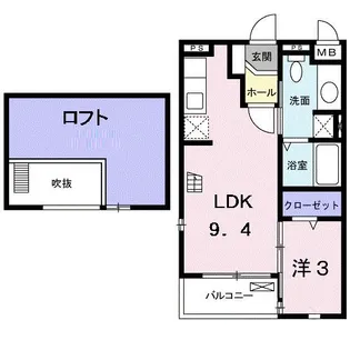 アルドーレ【2階】の間取り