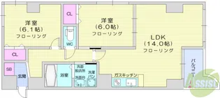 アロッジオS【5階】の間取り