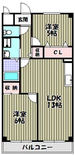 レジデンスレイク深井【1階】の間取り