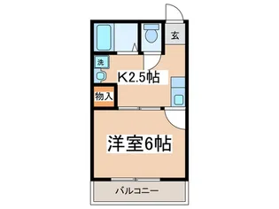 第3白王ハイツ【2階】の間取り