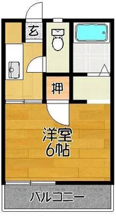 コーポサン A棟【1階】の間取り