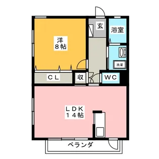 Clair稲村ケ崎【2階】の間取り