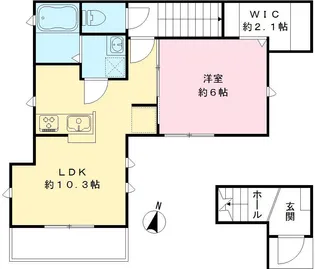 ハウス花梨【2階】の間取り